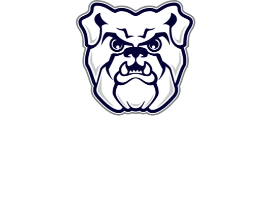 博彩平台排名 University logo. Bulldog head above word mark